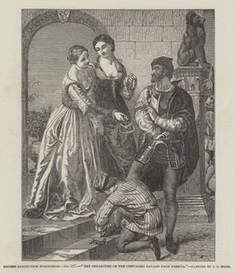 Die Abreise des Chevalier Bayard aus Brescia von James Clarke Hook