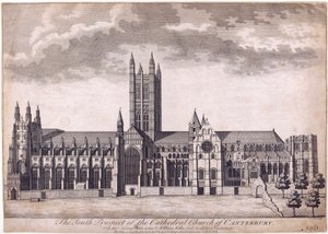 Kathedrale von Canterbury, ca. 1716-37 von James Cole