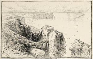 Klippen der Normandie, nahe Etretat von James David Smillie