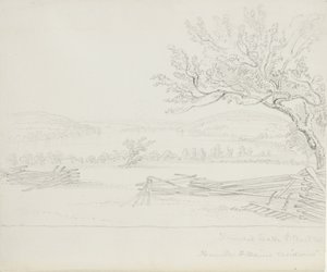 Derwent Lake von der Residenz von Mr. W. Main, 1843