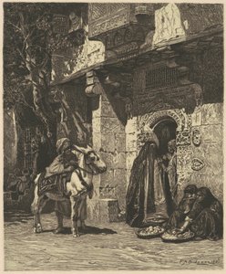 Eine Dame aus Kairo zu Besuch von James David Smillie, after Frederic Arthur Bridgman