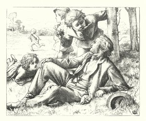 Sonntag auf den Feldern von James Dawson Watson