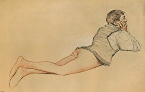 Boccaccio: Die Eröffnungsszene im Decamerone Decameron, um 1900