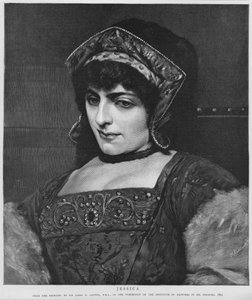 Jessica, Gemälde in der Ausstellung des Institute of Painters in Oil Colours von James Dromgole Linton