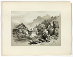 Brunnen, aus Malerische Auswahlen von James Duffield Harding