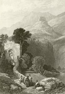 Kloster Il Santo Cosimato, Tivoli, in der Nähe von Rom von James Duffield Harding