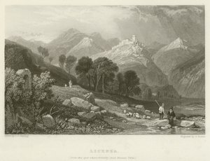 Licenza, von dem Ort, wo früher Horaces Villa stand von James Duffield Harding