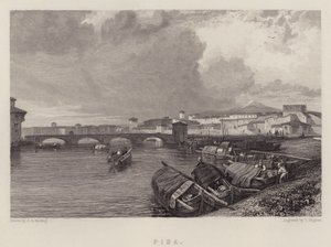 Pisa (Farblithografie) von James Duffield Harding