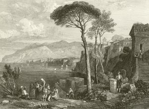 Ebene und Bucht von Sorrent, Italien von James Duffield Harding