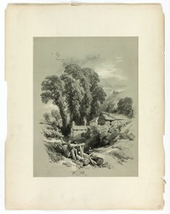 Row W. Trefriw, Wales, aus Picturesque Selections von James Duffield Harding
