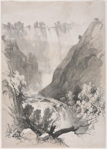 Skizzen zu Hause und im Ausland: Wasserfälle von Terni von James Duffield Harding