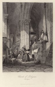 Die Kirche von Polignac in der Auvergne