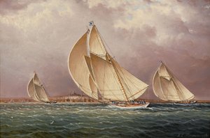 Segeln im Hafen von Boston