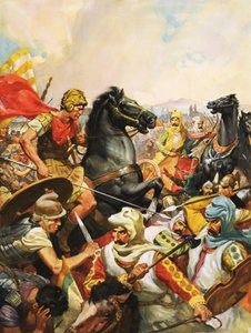 Alexander der Große reitet Bucephalus von James Edwin McConnell