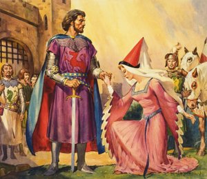 König Artus und Guinevere von James Edwin McConnell