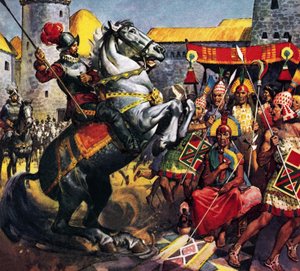 Der Spanier und der Inka-Häuptling von James Edwin McConnell