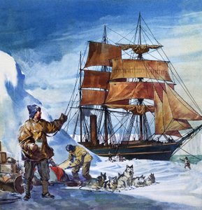 Die Terra Nova in der Antarktis von James Edwin McConnell