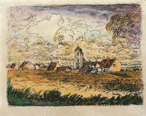 Belgien, Kleine Ansicht von Mariakerke von James Ensor