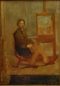 Ensor an seiner Staffelei von James Sidney Ensor