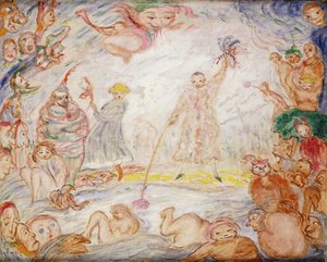 Evolution zwischen Himmel und Meer von James Ensor