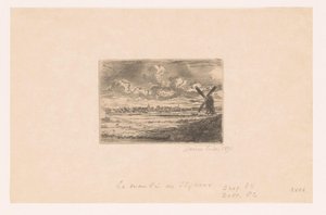 Ansicht von Slijkens mit einer Mühle im Vordergrund von James Ensor
