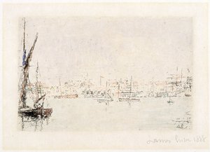 Ansicht des Hafens von Ostende von James Ensor
