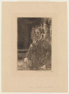 Mein Porträt als Skelett von James Ensor
