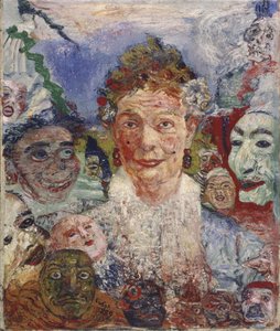 Alte Dame mit Masken, 1889