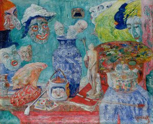 Stillleben mit Masken (Bric-a-Brac) 1896 von James Ensor