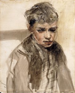 Studie eines jungen Jungen