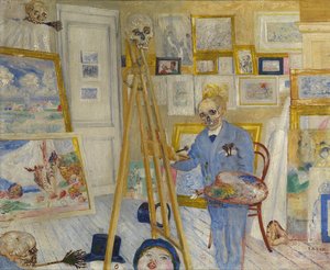 Der Skelettmaler von James Ensor
