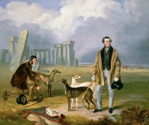 Charles Randell mit Windhunden, 1849