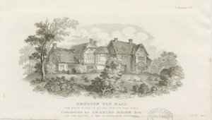 Shelton Old Hall (Stahlstich)