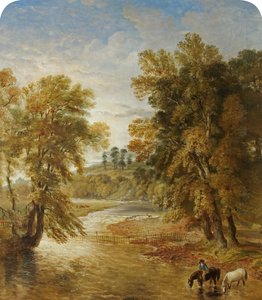 Tredegar Park von der Ebbw-Brücke, 1883 von James Flewitt Mullock
