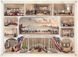 Plakat für das Bürger-Freiwilligen-Krankenhaus, Philadelphia, 1862
