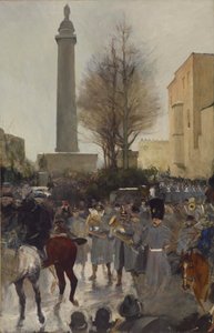 Fünftes Regiment auf dem Mount Vernon Platz von James G. Harwood