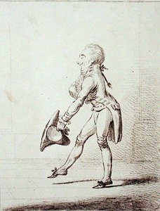 Ein Zeremonienmeister, veröffentlicht von Hannah Humphrey von James Gillray