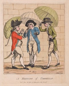Ein Treffen von Regenschirmen, veröffentlicht 1782