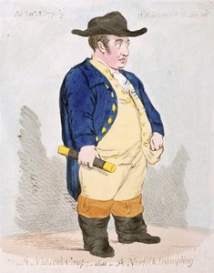 Eine natürliche Ernte; Alias - Ein Norfolk-Kloß, veröffentlicht von Hannah Humphrey im Jahr 1791 von James Gillray