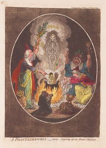 Eine Phantasmagorie: Szene - Heraufbeschwörung eines bewaffneten Skeletts, veröffentlicht 1803