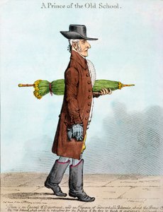 Ein Prinz der alten Schule, veröffentlicht von Hannah Humphrey im Jahr 1800