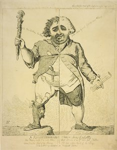 Ein Ehrenwerter alias ein Sansculotte, veröffentlicht von S. Fores, 1802
