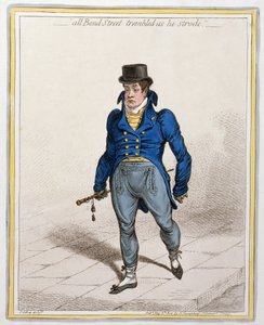 Ganz Bond Street zitterte, als er schritt, veröffentlicht von Hannah Humphrey, 1802