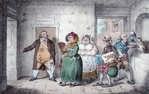 Eine alte Jungfer auf einer Reise von James Gillray