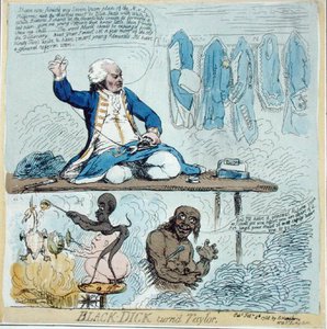 Black-Dick wurde Schneider von James Gillray