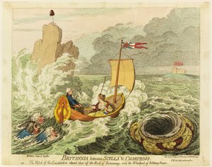 Britannia zwischen Skylla und Charybdis