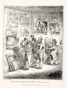 Kenner untersuchen eine Sammlung von George Morland, 1807