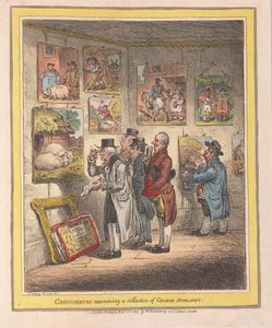 Kenner untersuchen eine Sammlung von George Morlands