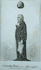 Ratgeber Ego - d.h. kleines ich selbst von James Gillray