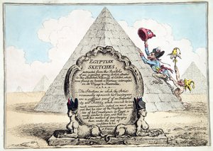 Ägyptische Skizzen, veröffentlicht von Hannah Humphrey 1799